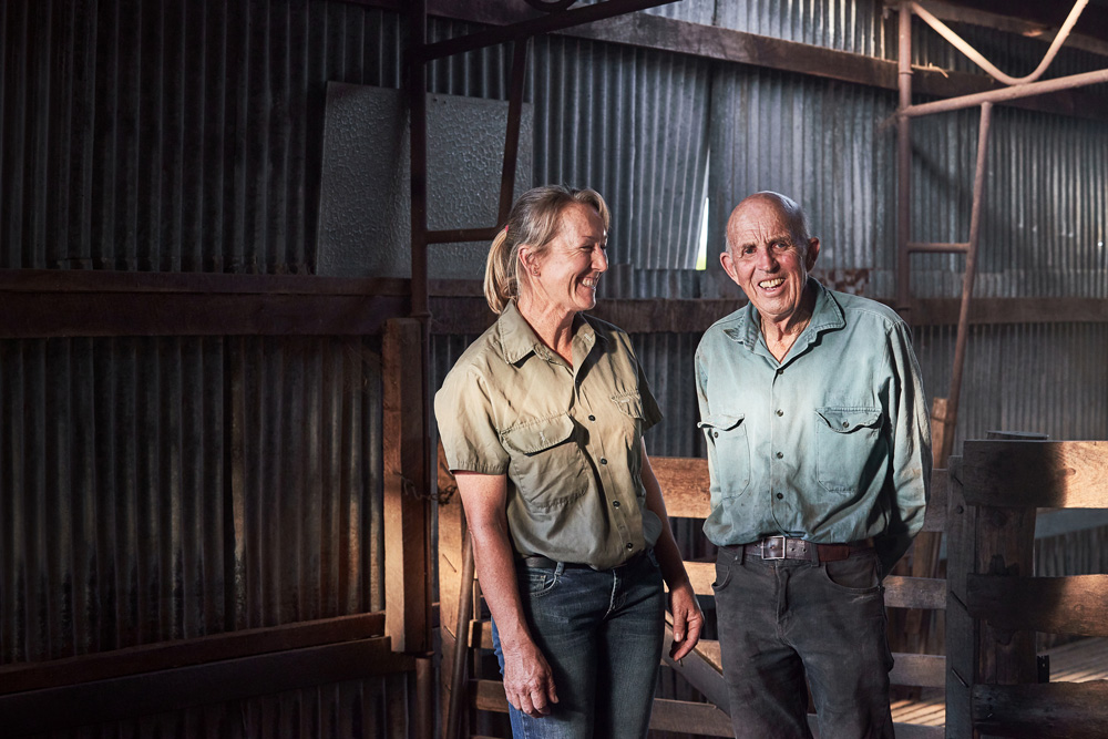 Lynley Anderson took over her family’s Kojonup, WA, sheep property from her father, Alan. “He never thought I couldn’t do it” she says. Photo Rebecca Mansell. Great Australians 2019.