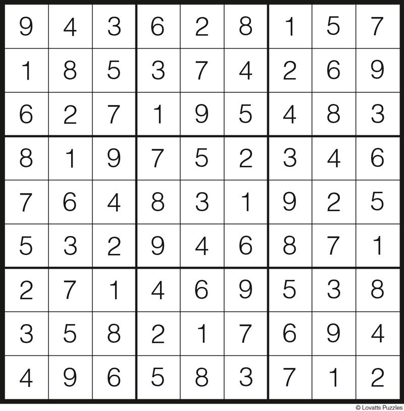 Sudoku: Moderate