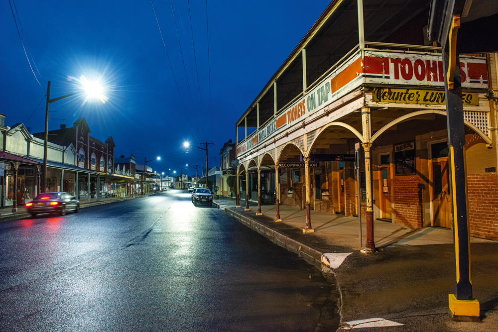 Canowindra streetscape, central west New South Wales. Photo by Ken Eastwood. 2020 OUTBACK Travel.