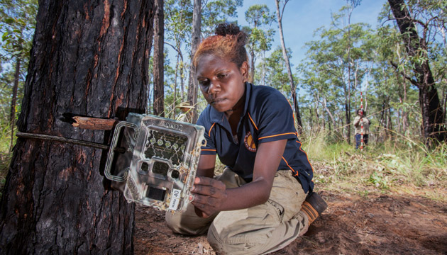 Female Aboriginal rangers